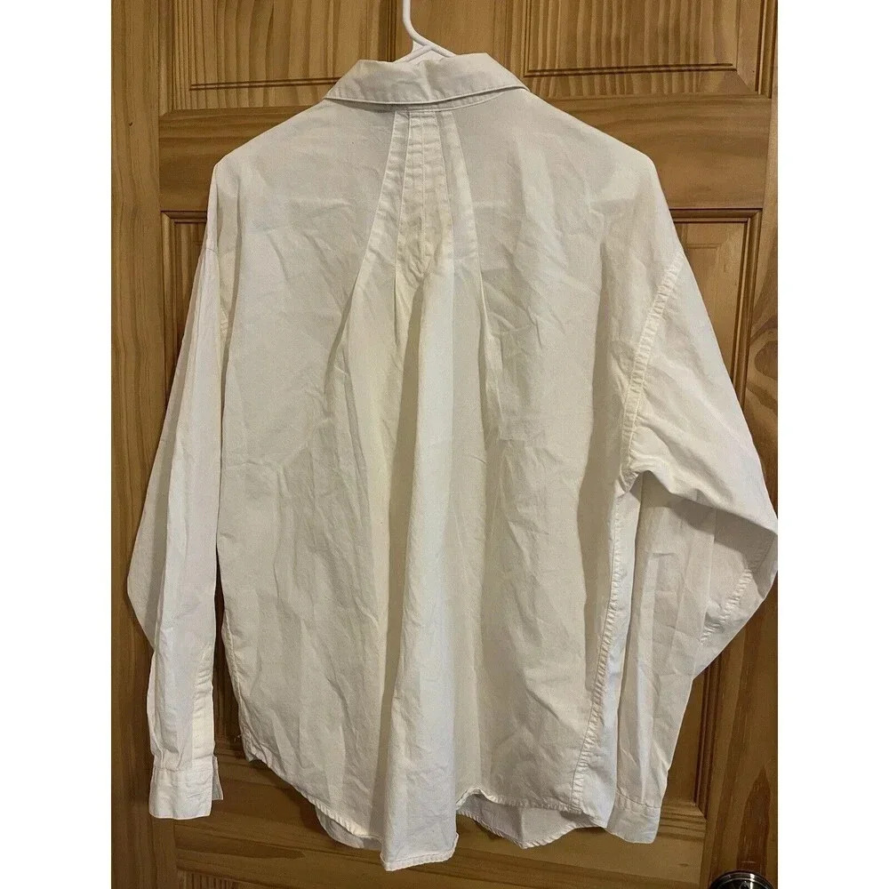 Vintage Woolrich Embroidered Christmas Button Up Shirt Size XL Women 100% Cotton - Picture 4 of 5